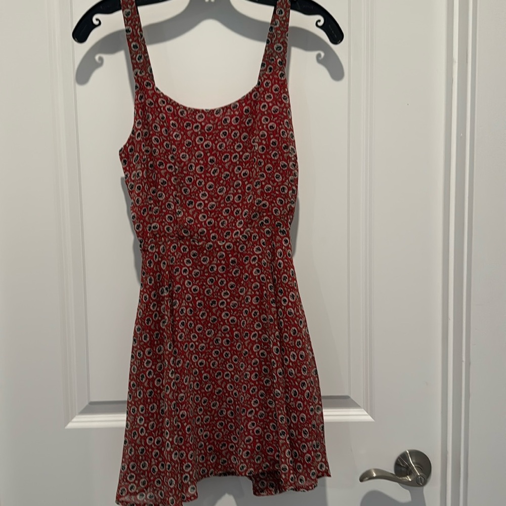 Red floral dress, Lucca Couture, XS